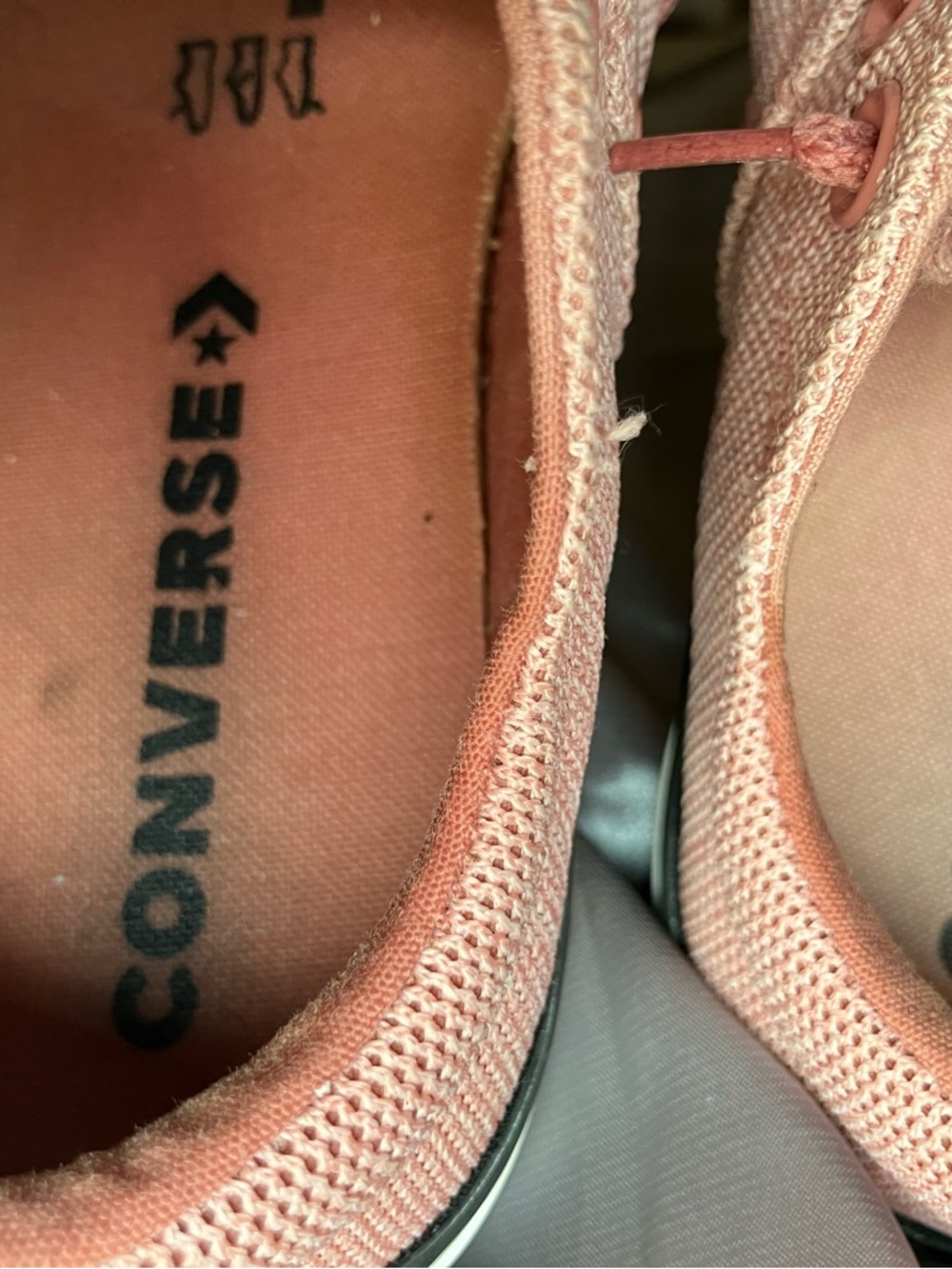 Converse Size 7 Coral Pink Low Top Sneakers - Picture 10 of 11